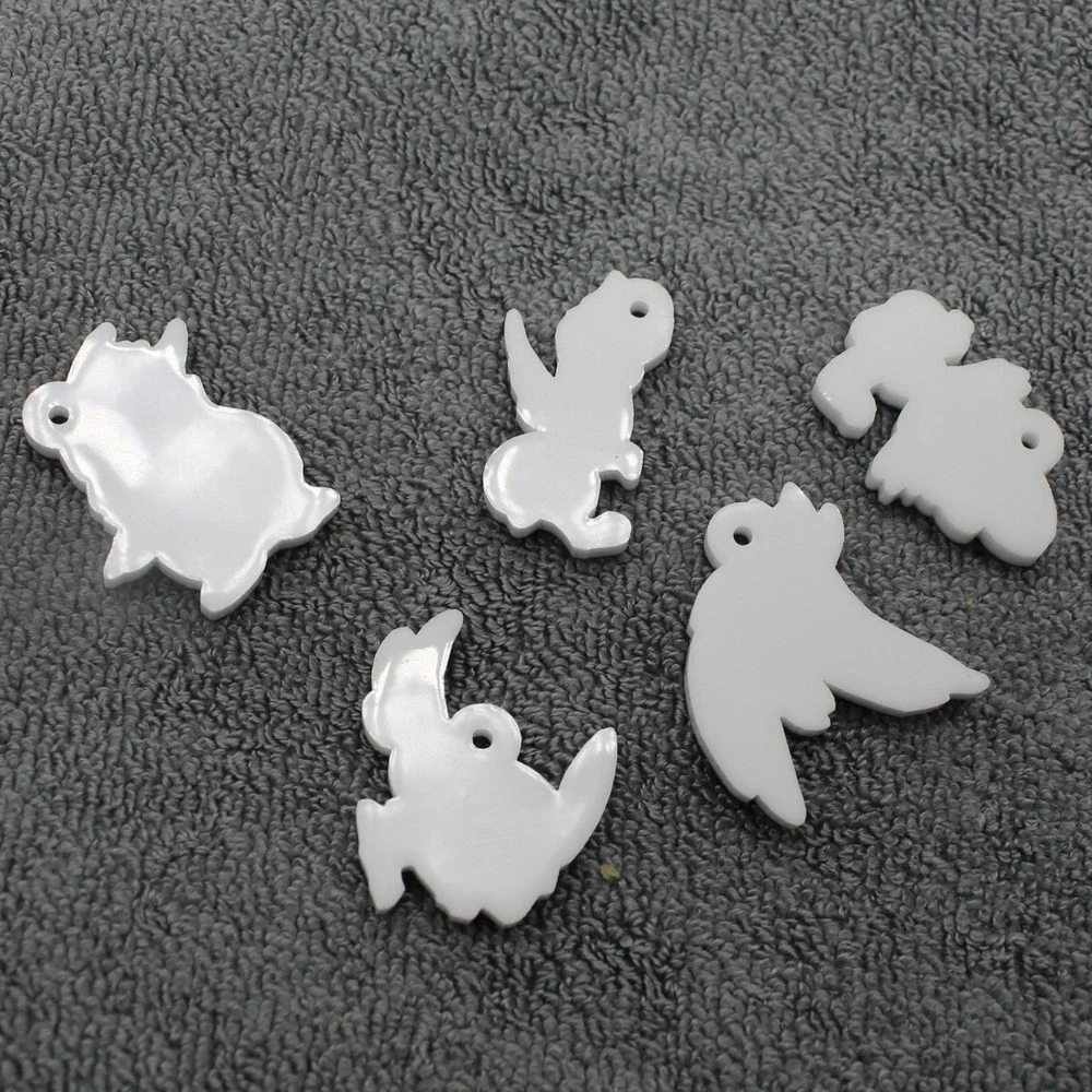 Unbranded Acrylic Monster Charms Unisex Purple Green Good Fantasy Set of 5 Craft